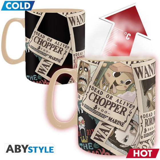 Abysse: One Piece - Wanted Heat Change Mug (460ml) (ABYMUGA444)