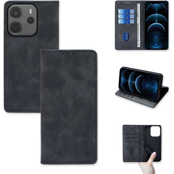 Sonique ���� ��������� Vintage Magnet Wallet Xiaomi Redmi Note 14 4G (164.84mm) �����