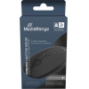 MediaRange Optical 4-Button Wireless Mouse, Scroll-Wheel, 1.000 - 2.400 dpi, Black - (MROS268)