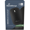 MediaRange Optical 4-Button Wireless.Scroll-Wheel,1.000 - 2.400 dpi,Bt Ver. 5.0), Black - (MROS267)