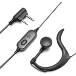 Baofeng ��������� ��� ���������� 2 pin, Push To talk, 1.1m, ����� - (BFG-EARPHONE)