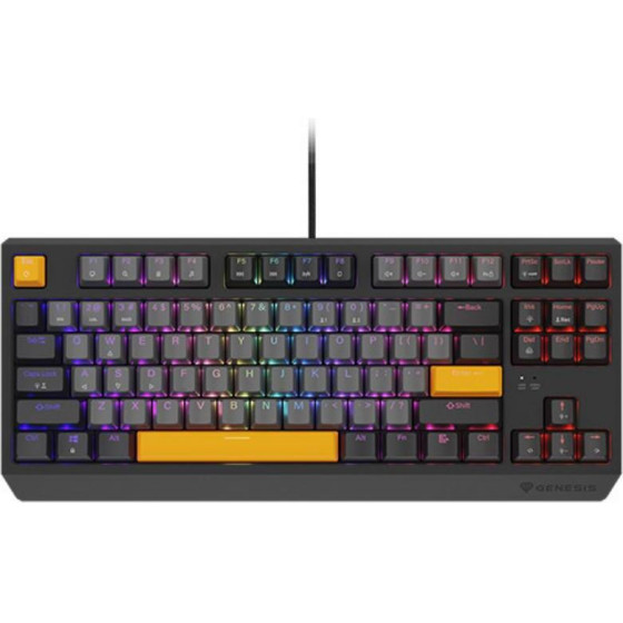 Genesis Gaming Keyboard Thor 230 Tkl Anchor ray Negative US RGB Mechanical Outemu Red - (NKG-2082)