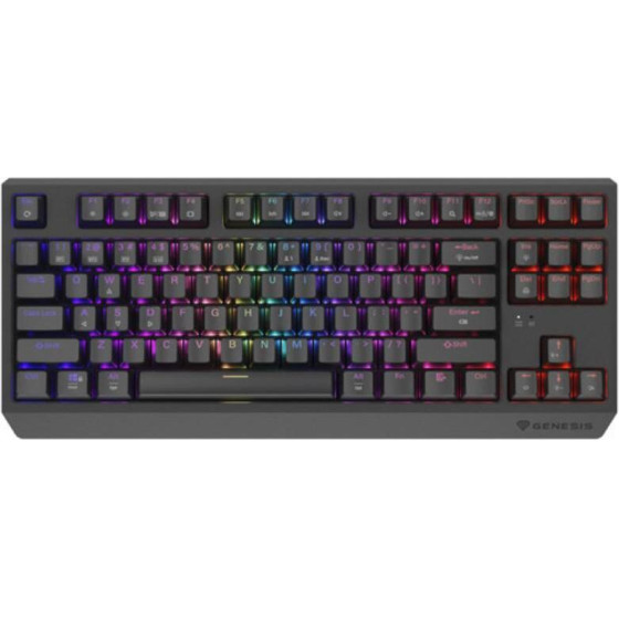 Genesis Gaming Keyboard Thor 230 Tkl Wireless US Black RGB Mechanical Outemu Silent Lemon - (NKG-2108)