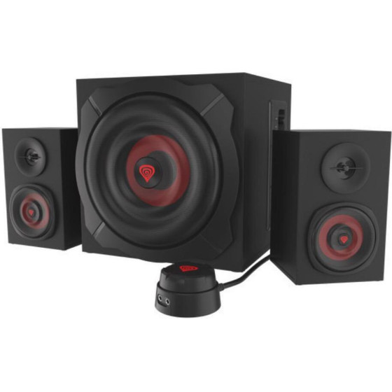 Genesis Gaming Speakers Helium 610BT, 60W RMS, 2.1 Black Wired Remote Control - (NCS-1408)