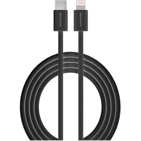 Riversong Cable Type-C To Lightning 27W Lotus 10 2m Black - (CL53ABL)