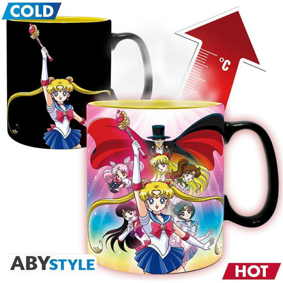 Abysse: Sailor Moon - Sailor Moon Group Heat Change Mug (460ml) (ABYMUGA560)