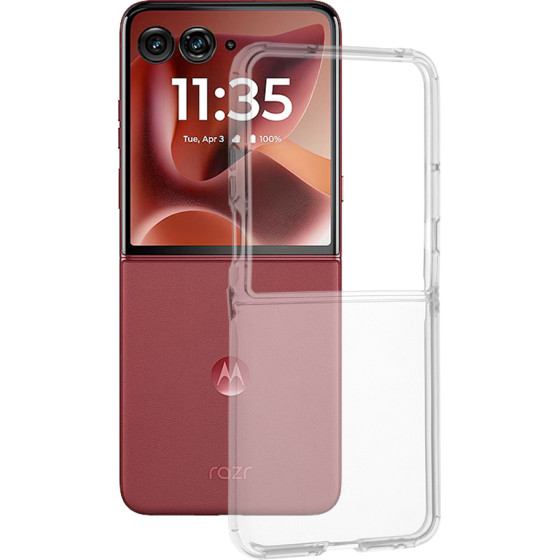 Techsuit - Clear Silicone - Motorola Razr 60 Ultra - Transparent