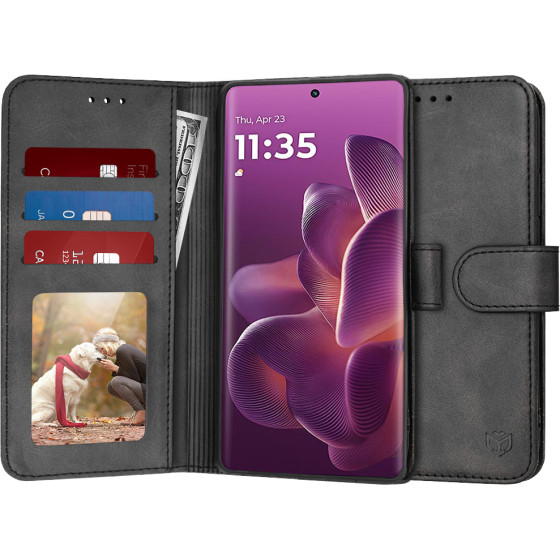 Techsuit - Diary Book - Motorola Edge 60 Pro - Black