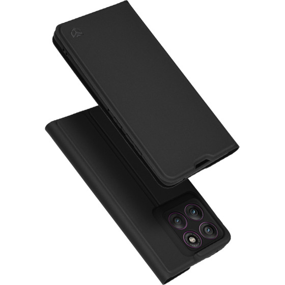 Techsuit - Magskin Book - Motorola Edge 60 Pro - Black