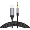 Techsuit - Premium Cable Adapter Soundshell (AC10) - Ios To 3.5mm Jack, 16bit/48Khz, 1.5m - Gray