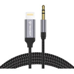 Techsuit - Premium Cable Adapter Soundshell (AC10) - Ios To 3.5mm Jack, 16bit/48Khz, 1.5m - Gray