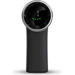 Techsuit - Premium Mini Hand Fan (A8) - With Led Digital Display, USB-C Rechargeable, 5 Wind Speeds, 3600mAh - Black
