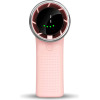 Techsuit - Premium Mini Hand Fan (A8) - With Led Digital Display, USB-C Rechargeable, 5 Wind Speeds, 3600mAh - Pink