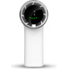 Techsuit - Premium Mini Hand Fan (A8) - With Led Digital Display, USB-C Rechargeable, 5 Wind Speeds, 3600mAh - White