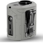 Techsuit - Premium Portable Mini Fan (Z14) - With Power Bank, Rechargeable, 5 Wind Speeds, Belt Buckle, 5000mAh - Gray