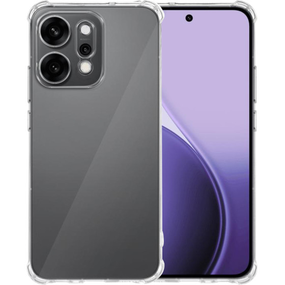 Techsuit - Shockproof Clear Silicone - Oppo Reno14 Pro - Clear