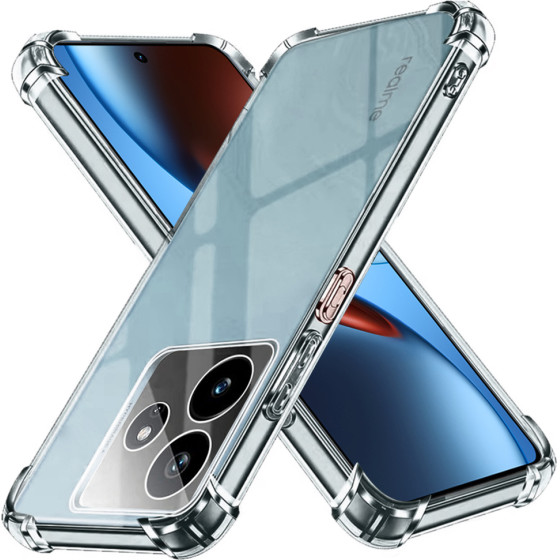 Techsuit - Shockproof Clear Silicone - Realme Gt 7 - Clear