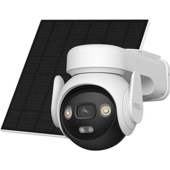 IMOU - Outdoor Camera Aov Pt Kit (IPC-B7ED-5M1TEA) - 5MP, 8x, 4G, Wi-Fi, Pan 330�, Tilt 90�, 10000mAh, 5W Solar Panel - White