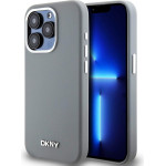 DKNY Iphone 15 Pro Liquid Silicone Metal Logo Case - Magsafe Compatible