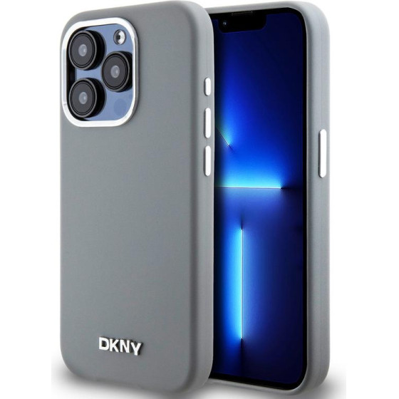DKNY Iphone 15 Pro Liquid Silicone Metal Logo Case - Magsafe Compatible