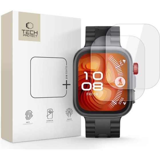 Tech-Protect SZK?O Hartowane Glass FIT+ 2-Pack Huawei Watch Fit 4 Pro CLEAR