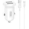 XO Car Charger CC67 12W 2x Usb Black + Usb - USB-C cable