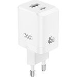 XO Wall Charger CE36 Pd 45W 1x USB-C 1x Usb white