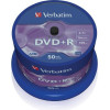 Verbatim DVD+R 4.7GB 16X 50 Pack Spindle Matt Silver Surface 43550