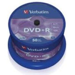 Verbatim DVD+R Azo 4.7GB 16X Wide Printable Surface NO-Id Pack 50 Units 43512