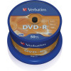 Verbatim DVD-R 4.7GB 16X 50 Pack Spindle Matt Silver Surface 43548