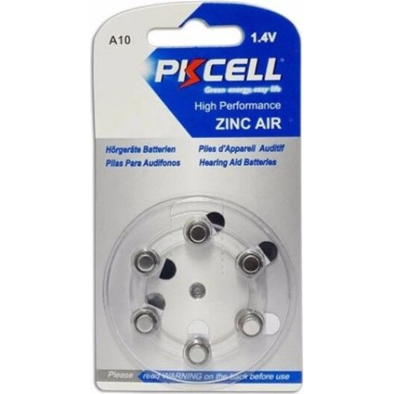 PKCELL 1.4V Zinc Air ��������� ���������� ��������� A10 6���