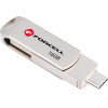 FORCELL F-Data Pendrive Metal Duo 16GB USB3.2 Gen 1 (Usb A / Type C) silver