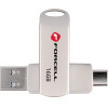 FORCELL F-Data Pendrive Metal Duo 16GB USB3.2 Gen 1 (Usb A / Type C) silver