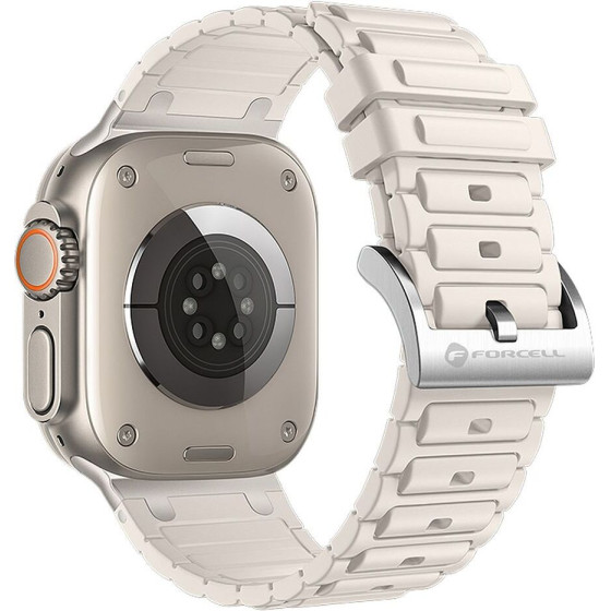 FORCELL F-Design FA06 Silicone Strap For Apple Watch 38 / 40 / 41 Mm white