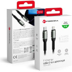 FORCELL F-Energy C259 Cable Type C To Lightning Pd 3A 27W Cafule 0,25 m black