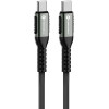 FORCELL F-Energy C263 Cable Type C To Type C QC4.0 Pd 5A 240W Cafule 0,25 m black