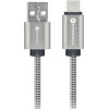 FORCELL F-Energy Metal C234 Cable Usb A To Type C QC4.0A 3A 66W 2 m silver