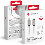 FORCELL F-Energy Metal C238 Cable Type C To Lightning Pd 3A 27W 2 m silver