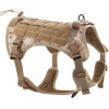 Dog Harness Tactical Size M Brown OEM