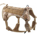 Dog Harness Tactical Size S Brown OEM