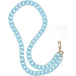 Panama Long Phone lanyard, Phone Pendant / Cord Length 80cm (40cm In The loop) / On Neck - Blue OEM