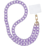 Panama Long Phone lanyard, Phone Pendant / Cord Length 80cm (40cm In The loop) / On Neck - Purple OEM
