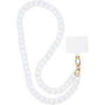 Panama Long Phone lanyard, Phone Pendant / Cord Length 80cm (40cm In The loop) / On Neck - White OEM