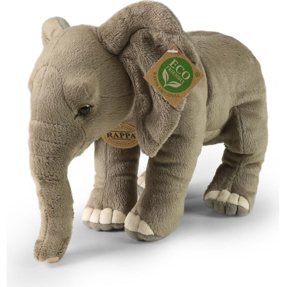 Rappa - Plush Realistic Toy African Elephant 28 Cm Eco-Friendly - (242265)