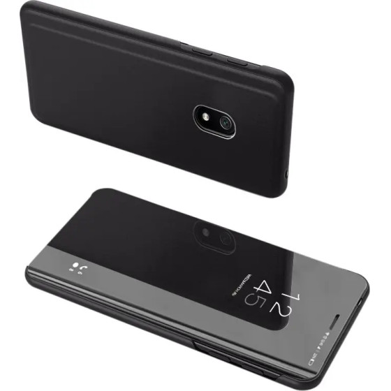 Hurtel Clear View Case Cover For Xiaomi Redmi 8A Black 7426825376473 - (Clear View Case Redmi 8A Black)