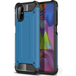 Hurtel Hybrid Armor Case Tough Rugged Cover For Samsung Galaxy M51 Blue 9111201914728 - (Hybrid Armor Samsung Galaxy M51 Blue)