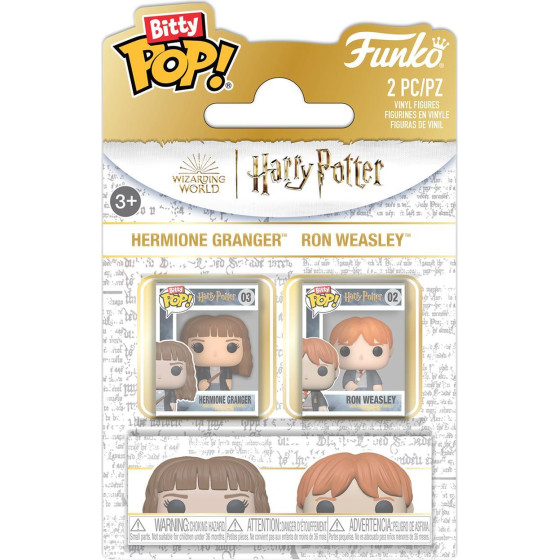 Funko Bitty Pop! 2-pack: Harry Potter - Ron & Hermione Vinyl Figures