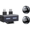 Boyalink 3 - Type-C, Lightning & 3,5mm AI-Powered Button Wireless Microphone 2 Tx + 1 Rx + cha. Case - (Boyalink 3-01)