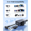 Boyalink 3 - Type-C, Lightning & 3,5mm AI-Powered Button Wireless Microphone 2 Tx + 1 Rx + cha. Case - (Boyalink 3-01)