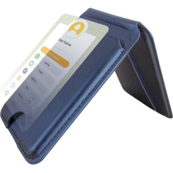 9FIt E-Biz Mag Phone Stand + Nfc Business Card Wallet , Midnight Blue - (9WEC001BU)